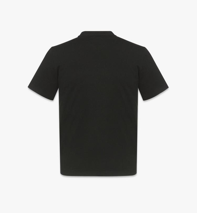 MCM Laurel Logo Print T-Shirt in Organic Cotton Rebajas top
