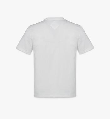 MCM Laurel Logo Print T-Shirt in Organic Cotton Oferta especial