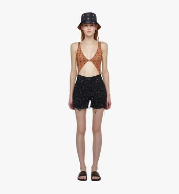 MCM Monogram Print Swimsuit Promoción por tiempo limitado