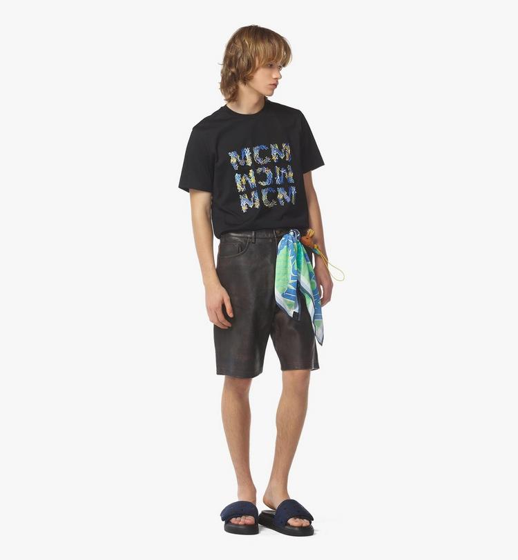 MCM Aquatic Logo T-Shirt in Organic Cotton Promoción trimestral