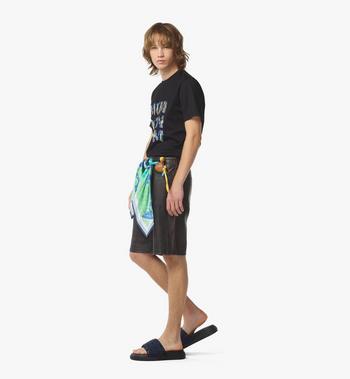 MCM Aquatic Logo T-Shirt in Organic Cotton Promoción trimestral