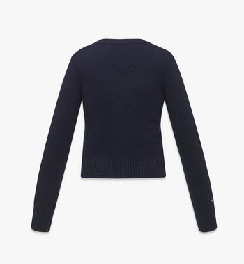 MCM Laurel Cropped Sweater in Wool and Recycled Cashmere Solo queda un día