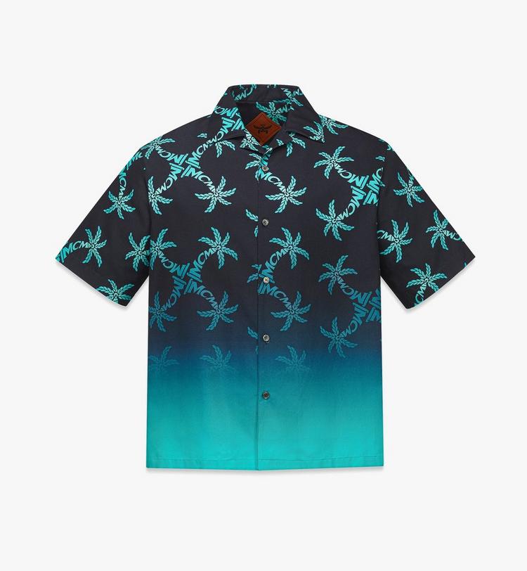 MCM Palm Monogram Print Shirt Superdescuento