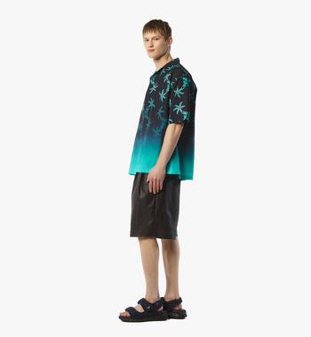 MCM Palm Monogram Print Shirt Superdescuento