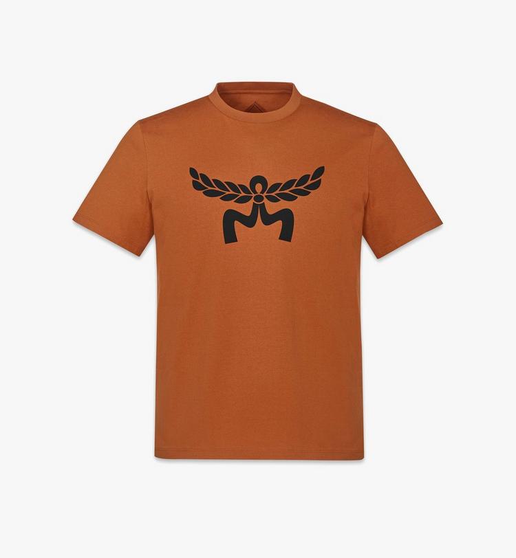 MCM Laurel Logo Print T-Shirt in Organic Cotton