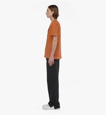 MCM Laurel Logo Print T-Shirt in Organic Cotton Limitado a 3 días