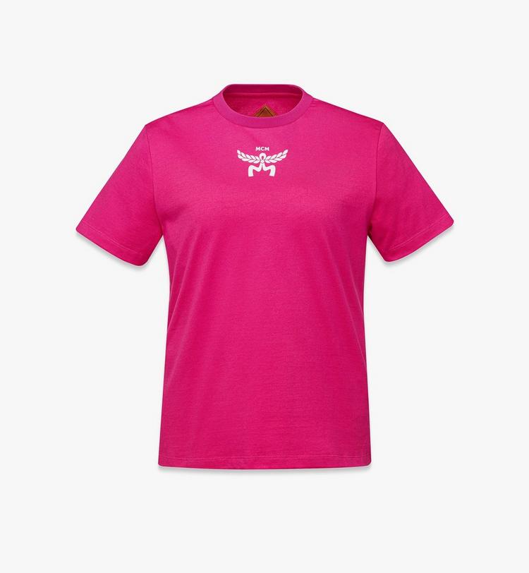 MCM Logo Print T-Shirt in Organic Cotton