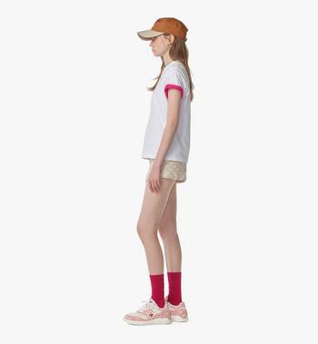 MCM Logo Print T-Shirt in Organic Cotton Libre de impuestos