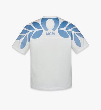 MCM Gradation Laurel Logo Print T-Shirt in Organic Cotton Oferta exclusiva
