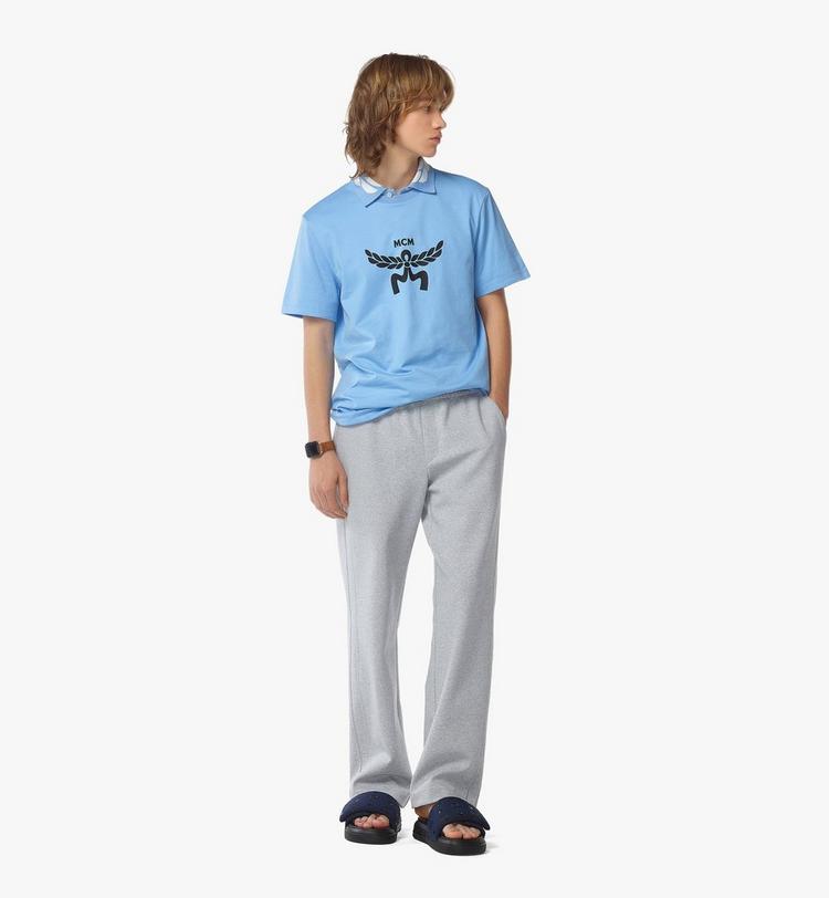 MCM Laurel Logo Print T-Shirt in Organic Cotton Última moda