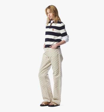 MCM Stripe Knit Cropped Polo Rebajas de fin de temporada