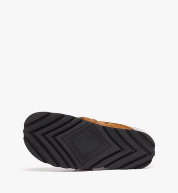 MCM Flat Mule in Visetos and Shearling 2025