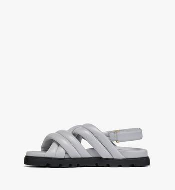 MCM Cross Sandals in Lamb Leather Outlet