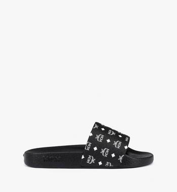 MCM Monogram Print Rubber Slides Rebajas