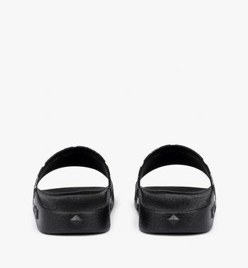 MCM Monogram Print Rubber Slides Rebajas