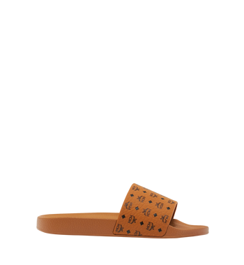 MCM Monogram Print Rubber Slides Ofertas