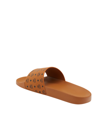 MCM Monogram Print Rubber Slides Ofertas