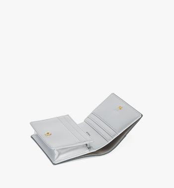 MCM Diamond Wallet in Metallic Mirror Leather Superdescuento