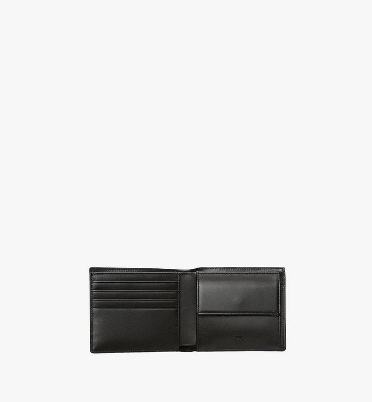 MCM Bifold Wallet w/ Coin Pocket in Visetos En oferta
