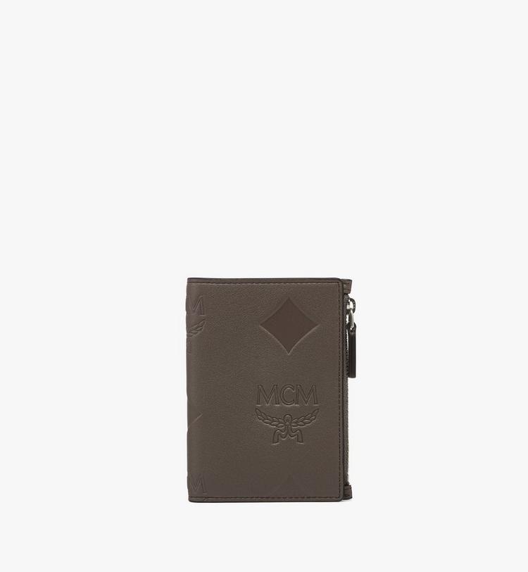 MCM Aren Snap Wallet in Maxi Monogram Leather Libre de impuestos