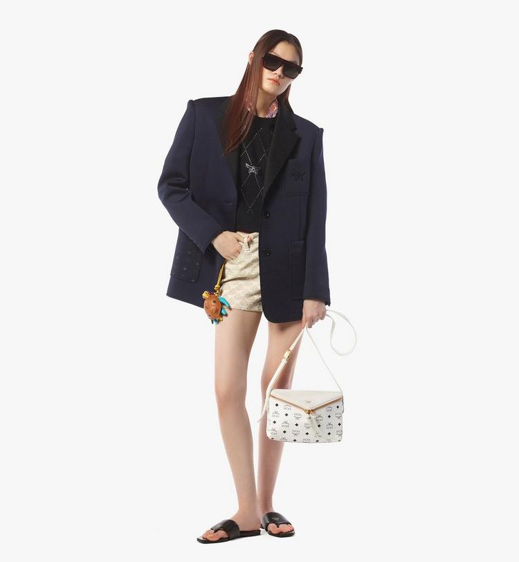 MCM Diamant 3D Shoulder Bag in Visetos Leather Mix Rebajas de fin de temporada