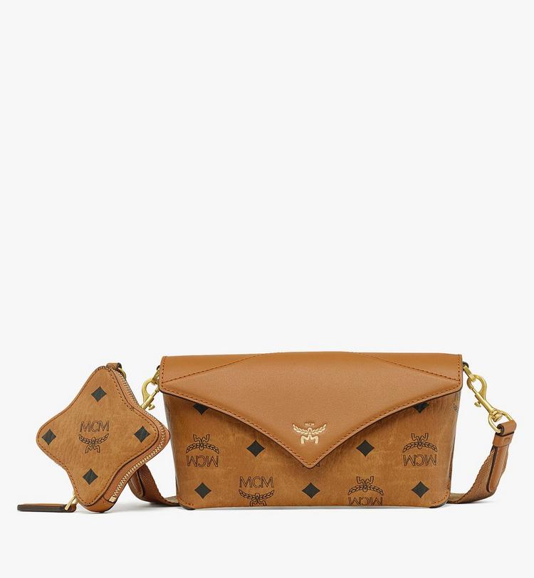 MCM Diamond Crossbody w/ AirPods Pro Charm in Visetos