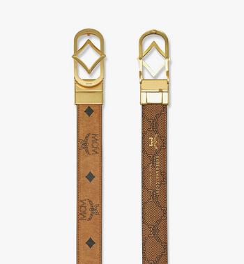 MCM Diamond Buckle Reversible Monogram Belt Outlet