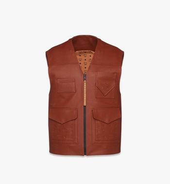 MCM Reversible Vest in Lamb Leather and Monogram Nylon Venta caliente
