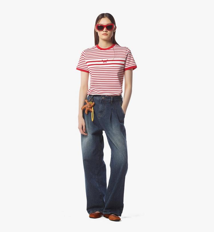 MCM Logo Stripe T-Shirt Rebajas de fábrica