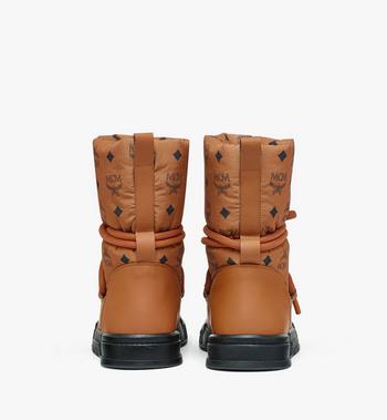 MCM Skyward Ankle Boots in Padded Monogram Nylon Tienda