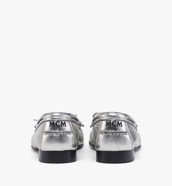 MCM Moccasin in Metallic Calf Leather Liquidación