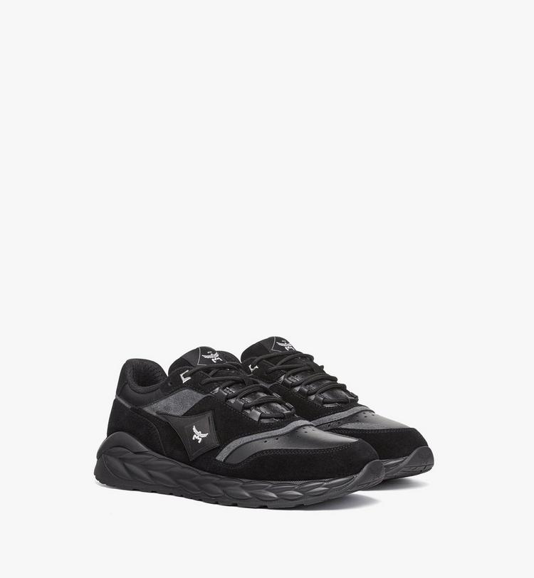 MCM Skywander Lo Sneakers in Calf Suede and Leather
