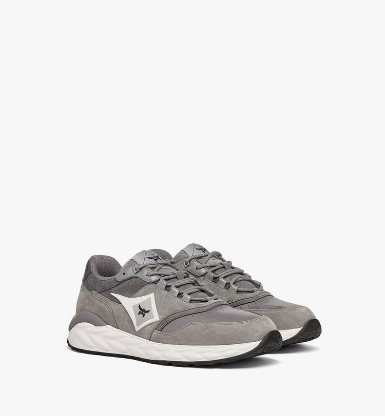 MCM Skywander Lo Sneakers in Calf Suede and Leather