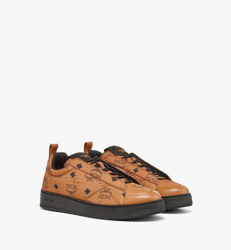 MCM Neo Terrain Lo Sneakers in Quilted Monogram Nylon