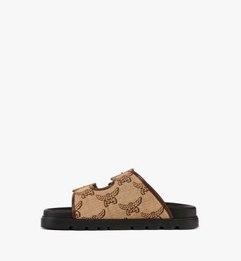 MCM Sandals in Lauretos Raffia Jacquard Oferta especial de fábrica