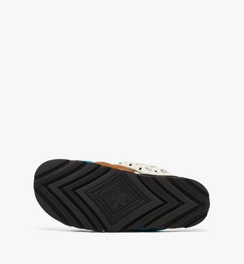 MCM Monogram Cross Sandals in Lamb Leather Liquidación