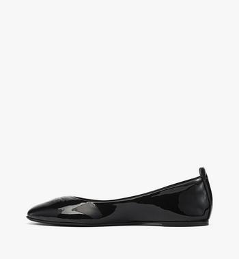 MCM Ballerina Shoes in Patent Lamb Leather Ahorra y exporta