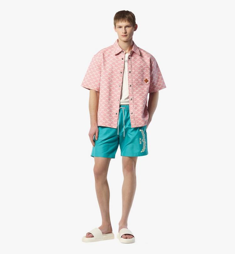 MCM Logo Print Swim Trunks Solo queda un día
