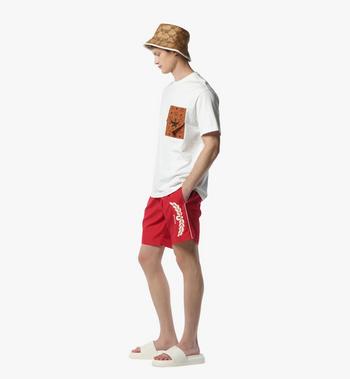 MCM Logo Print Swim Trunks Superdescuento