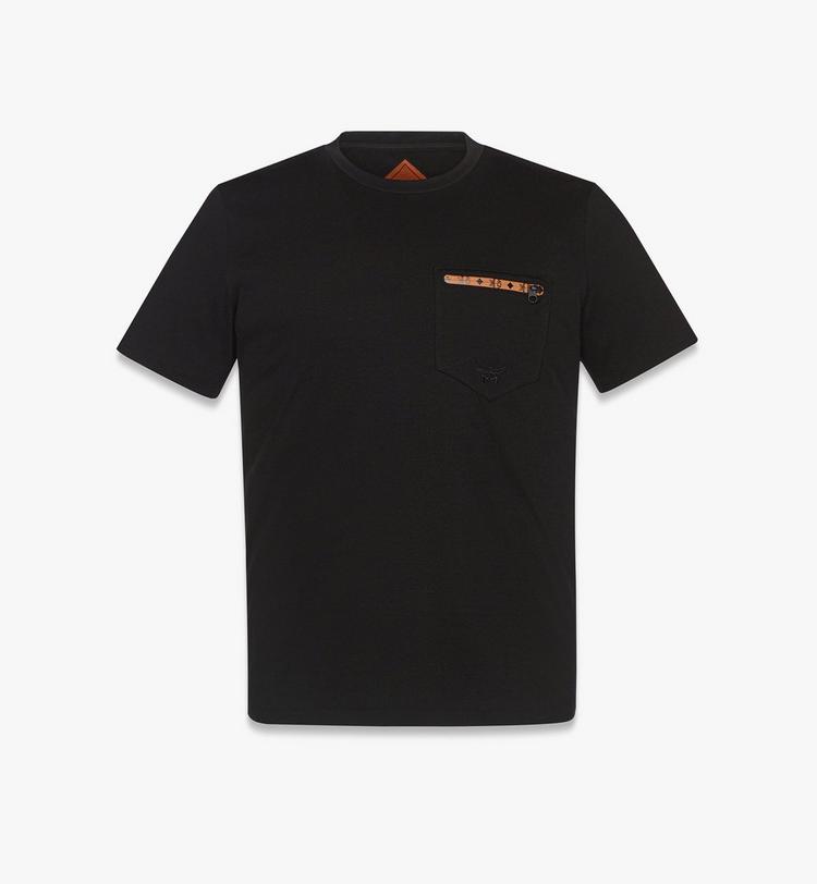 MCM Silket Logo T-Shirt w/ Zip Pocket
