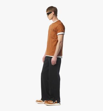 MCM Silket Logo T-Shirt w/ Zip Pocket Envío internacional gratuito