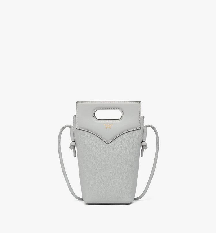 MCM Diamond Crossbody Pouch in Embossed Leather and Calfskin Ahorra y exporta