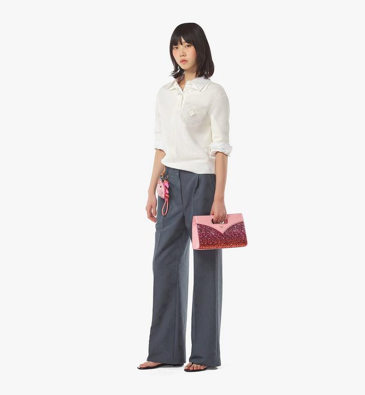 MCM Diamond Tote in Sequin Lamb Leather En oferta