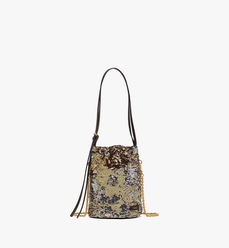 MCM Himmel Sequin Drawstring Bag 2025