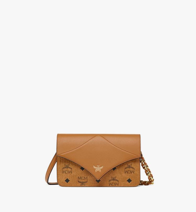 MCM Diamond Shoulder Bag in Visetos Leather Mix Descuento